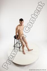 Nude Man White Standing poses - ALL Athletic Short Brown Standing poses - simple Multi angles poses Realistic